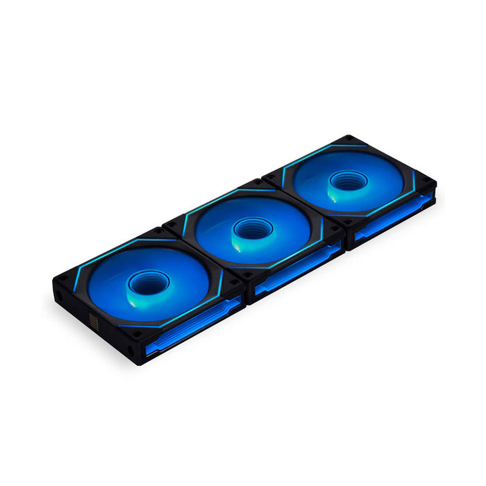 Lian Li UNI SL120 INF ARGB 120mm Triple Fan Pack Black – Infinity Mirror Fans with Controller