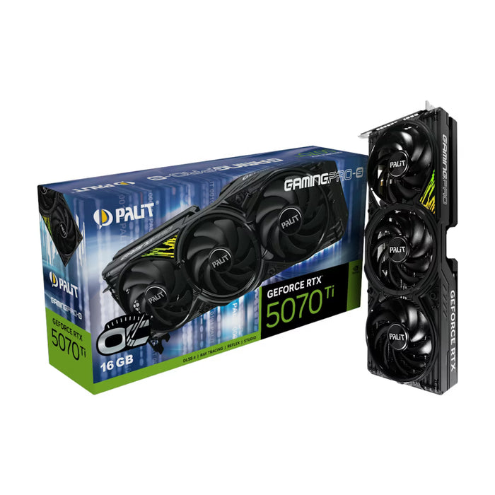 Palit RTX 5070 Ti GamingPro‑S OC 16GB GDDR7 Graphics Card