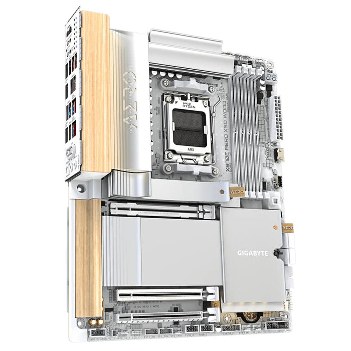 Gigabyte X870E AERO X3D WOOD ATX AM5 Motherboard – PCIe 5.0, DDR5, Wi‑Fi 7