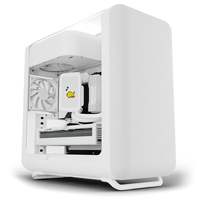 HYTE X50 Snow White Mid‑Tower Case – High Airflow / E‑ATX Support
