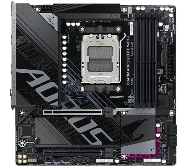 GIGABYTE B840M AORUS ELITE WIFI6E – AM5 Micro ATX Motherboard, DDR5, Wi‑Fi 6E