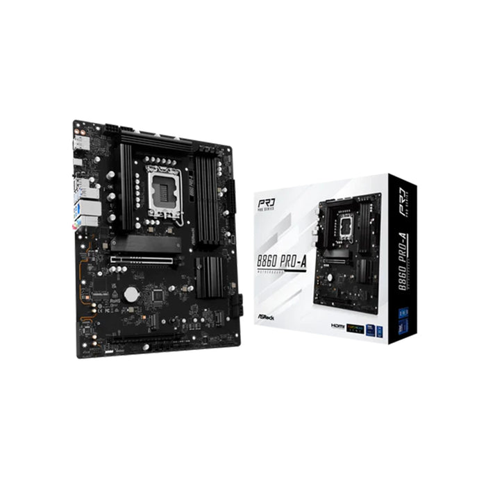 ASRock B860 Pro‑A LGA 1851 DDR5 ATX motherboard.