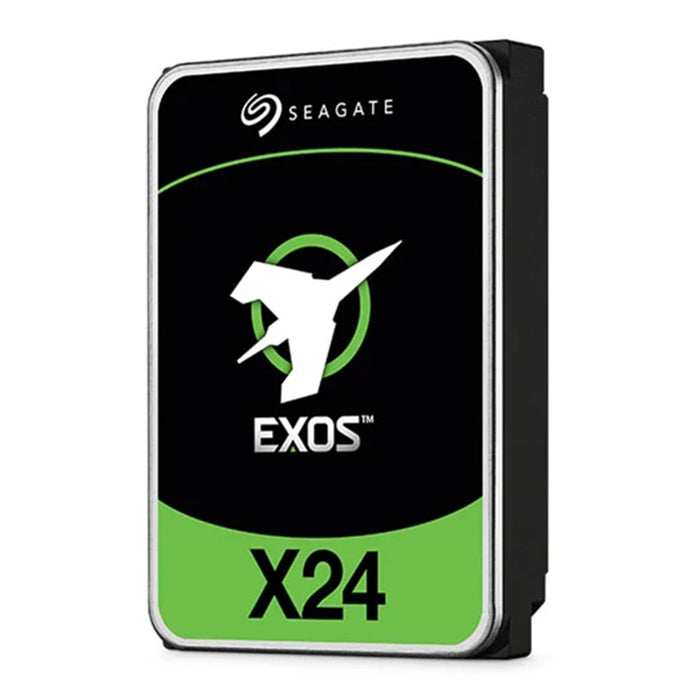 Seagate Exos X24 16TB recertified enterprise SATA hard drive ST16000NM002H.