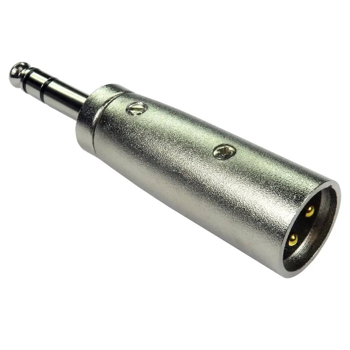 Cables Direct 6.35mm Stereo (M) to XLR (M) Adapter – Gold‑Plated Pins, Audio Connector