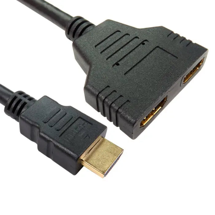 HDMI to 2-Port HDMI Splitter, HDMI (Male) to 2-Port HDMI (Female)