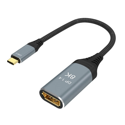 Prevo USBC-DP-ADA Display Converter Adapter, USB Type-C (M) to DisplayPort (F), 0.2m, DisplayPort 1.4
