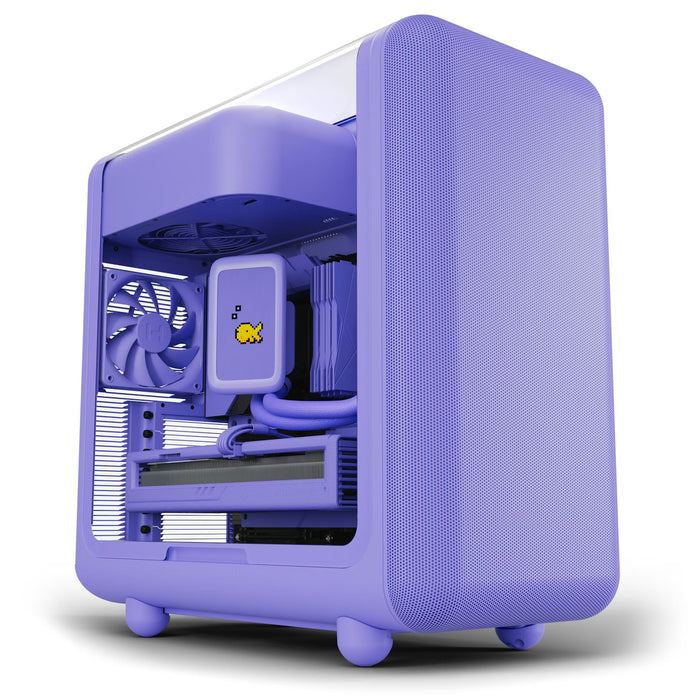 HYTE X50 Taro Milk Mid‑Tower Case – High Airflow / E‑ATX Support