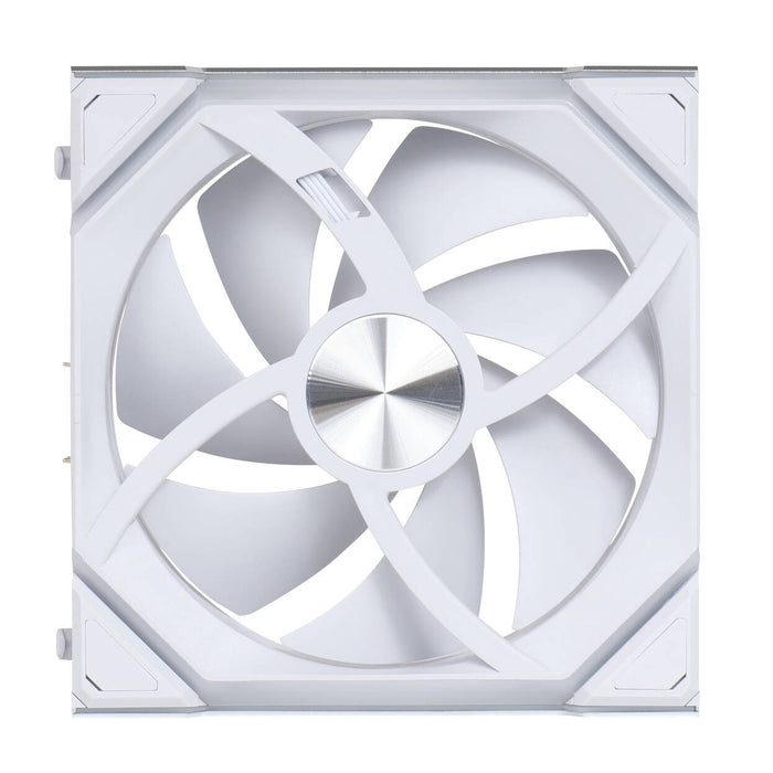 Lian Li UNI FAN SL Wireless RGB 120mm Reverse Flow Fan White – ARGB PWM, 2000RPM