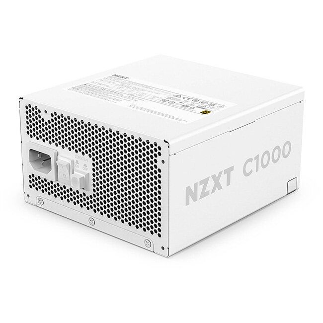 NZXT C1000 Gold ATX 3.1 1000W Fully Modular White Power Supply – 80+ Gold, PCIe 5