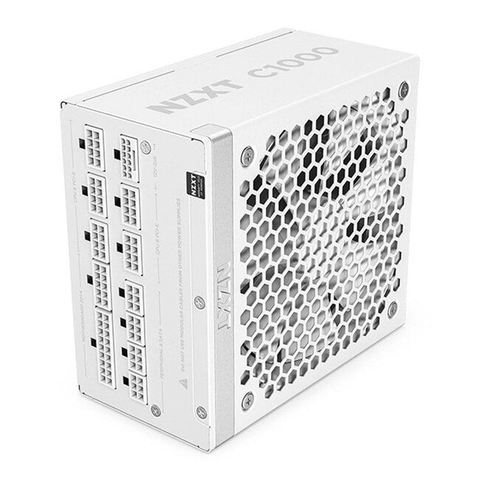 NZXT C1000 Gold ATX 3.1 1000W Fully Modular White Power Supply – 80+ Gold, PCIe 5