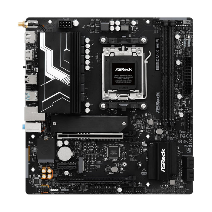 ASRock B850M-X WiFi R2.0 AMD AM5 Gaming Motherboard, Micro-ATX, DDR5