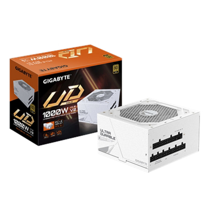 Gigabyte UD1000GM PG5 ICE 1000W ATX 3.1 Gold Fully Modular White PSU – PCIe Gen 5.1