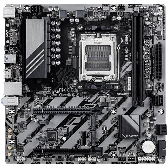 Gigabyte B840M D2H AM5 Micro‑ATX Motherboard – DDR5, PCIe 4.0, 2.5GbE