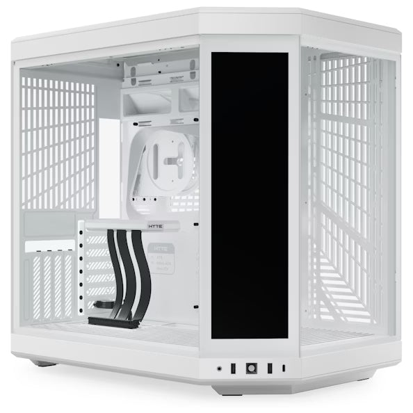 Hyte Y70 Touch Infinite Snow White E‑ATX PC Case with 14.9" Display