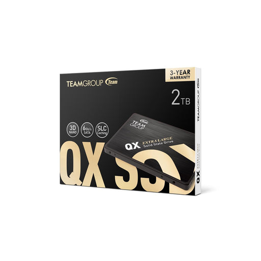 Team QX2 2TB 2.5-inch SATA SSD with 560MB/s read and 550MB/s write speeds.