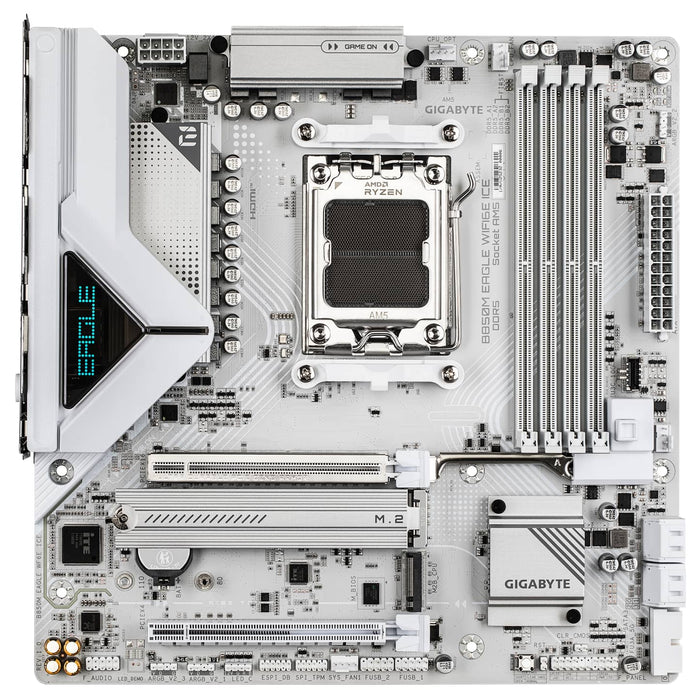 AORUS B850M EAGLE WIFI6E ICE – AM5 Micro ATX Motherboard, DDR5, PCIe 5.0, Wi‑Fi 6E