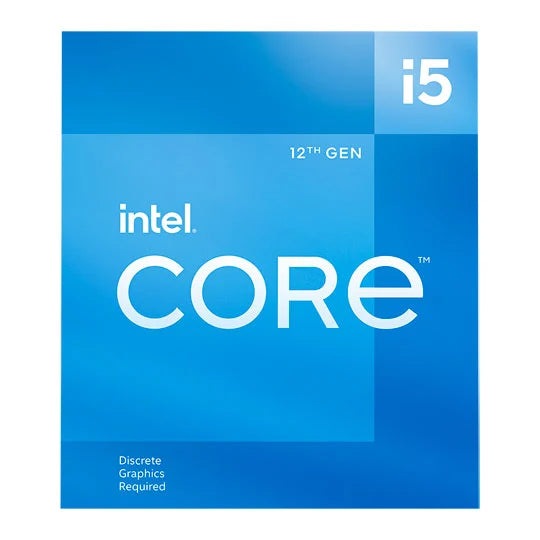 Intel Core i5-12400F CPU, 1700, 2.5 GHz (4.4 Turbo), 6-Core, 18MB Cache Desktop Processor
