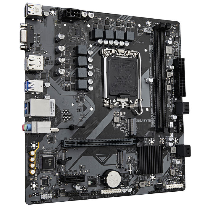Gigabyte B760M E DDR5 Micro‑ATX LGA1700 Motherboard – PCIe 4.0, Dual M.2
