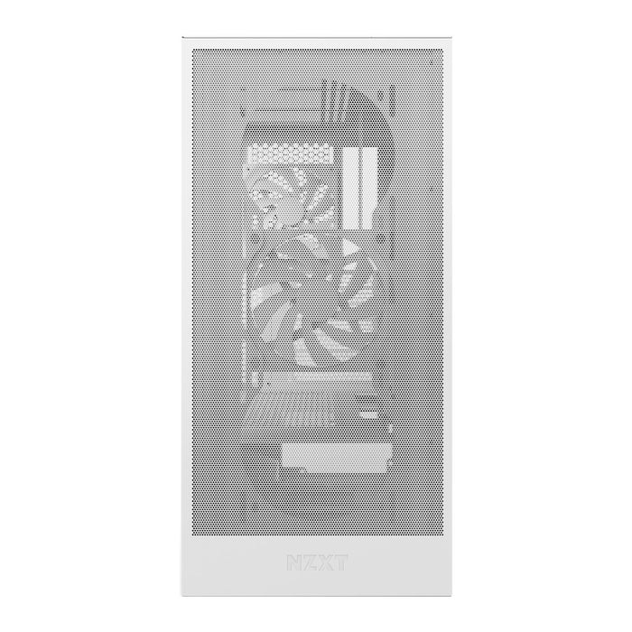 NZXT H5 Flow (2024) E-ATX Gaming PC Case Mid Tower, 2x 120mm Fans, White