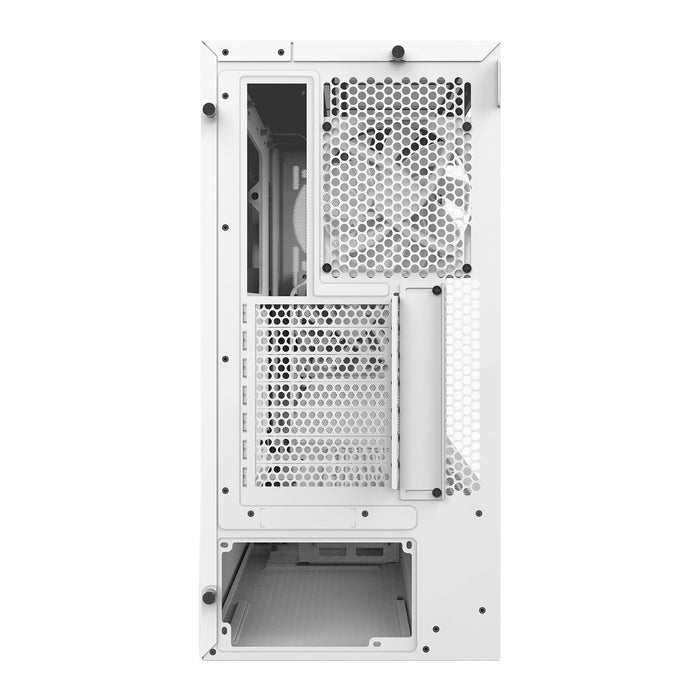 NZXT H5 Flow (2024) E-ATX Gaming PC Case Mid Tower, 2x 120mm Fans, White