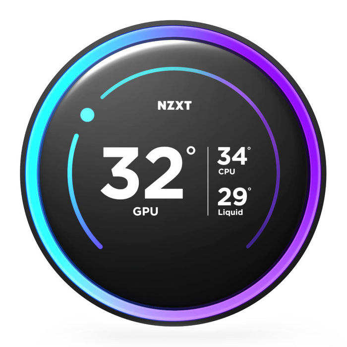 NZXT Kraken Elite 360 RGB (2024) Black Intel/AMD CPU Hydro-Cooler AIO 2.72" LCD Screen