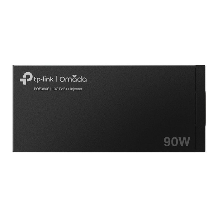 TP-Link Omada 90W 10G PoE++ Injector, 2x 10Gbps Ports,Wall-Mounting/Desktop, POE380S