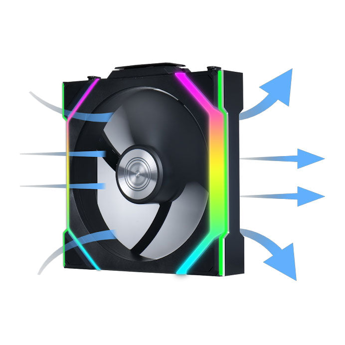 Lian Li UNI FAN SL Wireless 120mm ARGB PWM Fan Black – 2000RPM, 69.8CFM, L-Connect