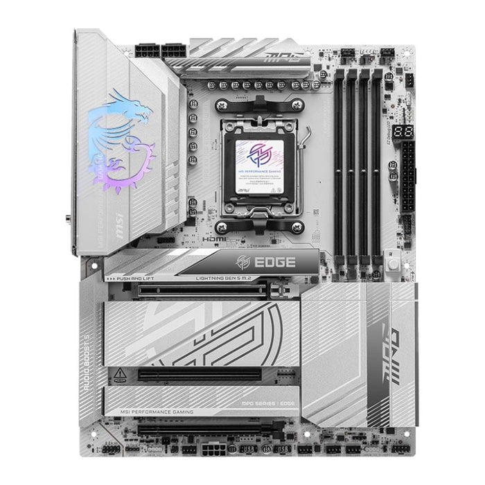 MSI MPG X870E Edge Ti WiFi ATX Gaming Motherboard, AMD AM5, PCIe5, DDR5