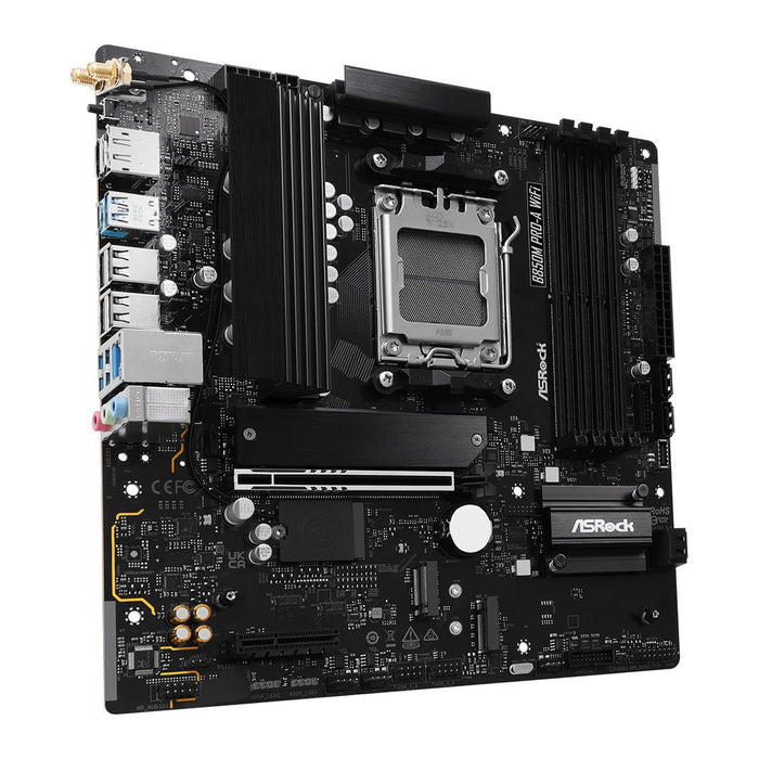AsRock B850M Pro-A WiFi DDR5 PCIe 5.0 Micro ATX Gaming Motherboard, WiFi 6E