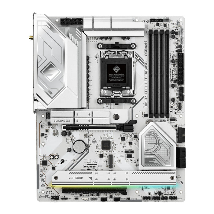 Asrock B850 Steel Legend WiFi Gaming Motherboard, AMD AM5, ATX, DDR5, WiFi 7, RGB