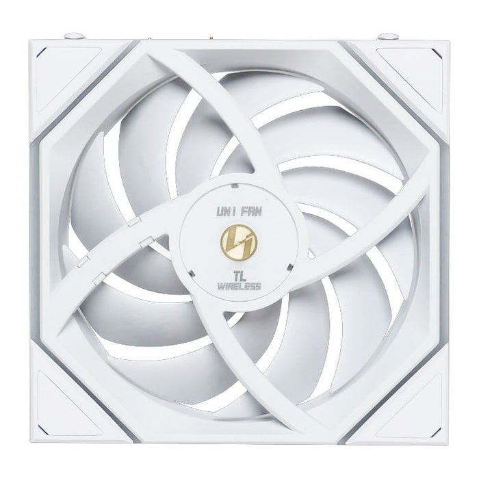 Lian Li UNI TL Wireless Reverse Blade Case Fan 120mm ARGB PWM Fan White, 3 Pack with L-Wireless Hub