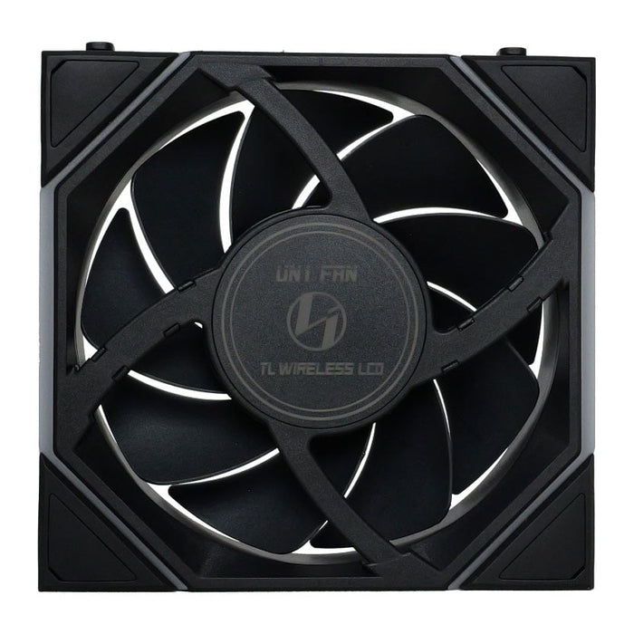 Lian Li UNI TL LCD Wireless 120mm ARGB PWM Gaming Case Fan, 1900 RPM, Black
