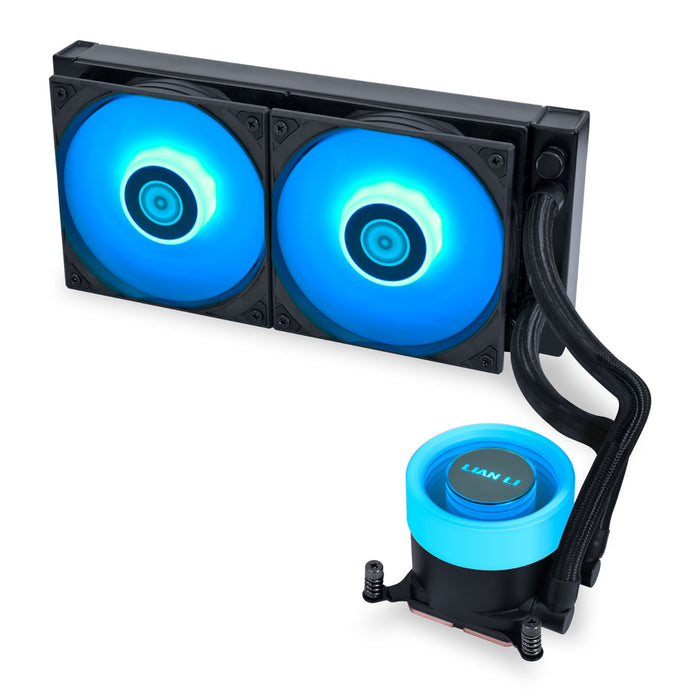 Lian Li GA II Lite 240 RGB AIO CPU Cooler Black – 240mm ARGB Liquid Cooling