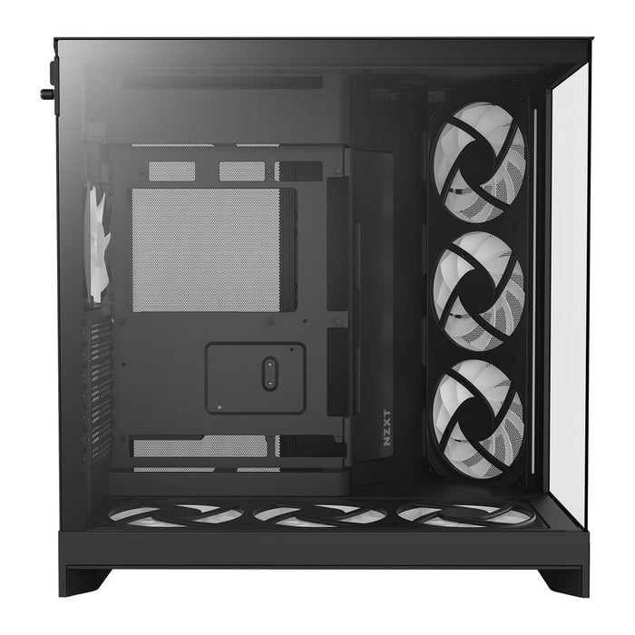 NZXT H9 Flow RGB (2025) E-ATX Desktop PC Case Mid Tower RGB Core Black