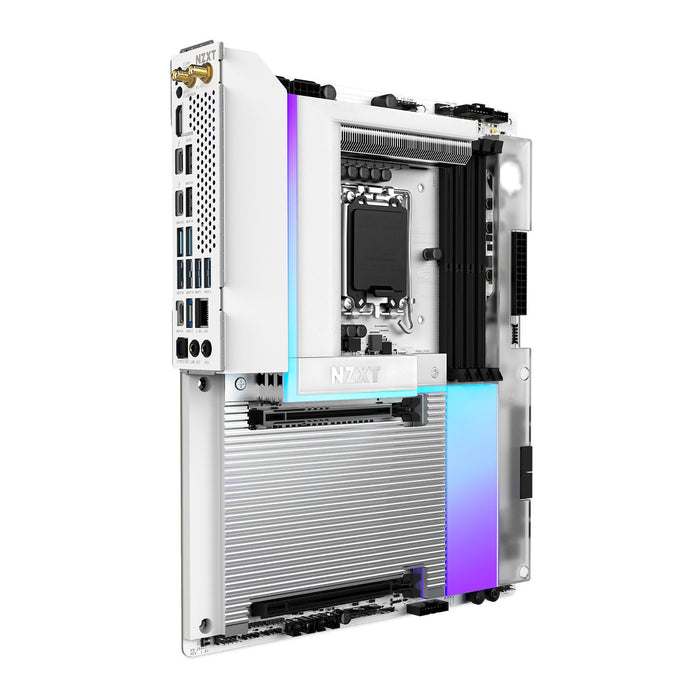 NZXT N9 Z890 Gaming WiFi ATX Motherboard White, DDR5, PCIe5, Intel 1851, WiFi 7