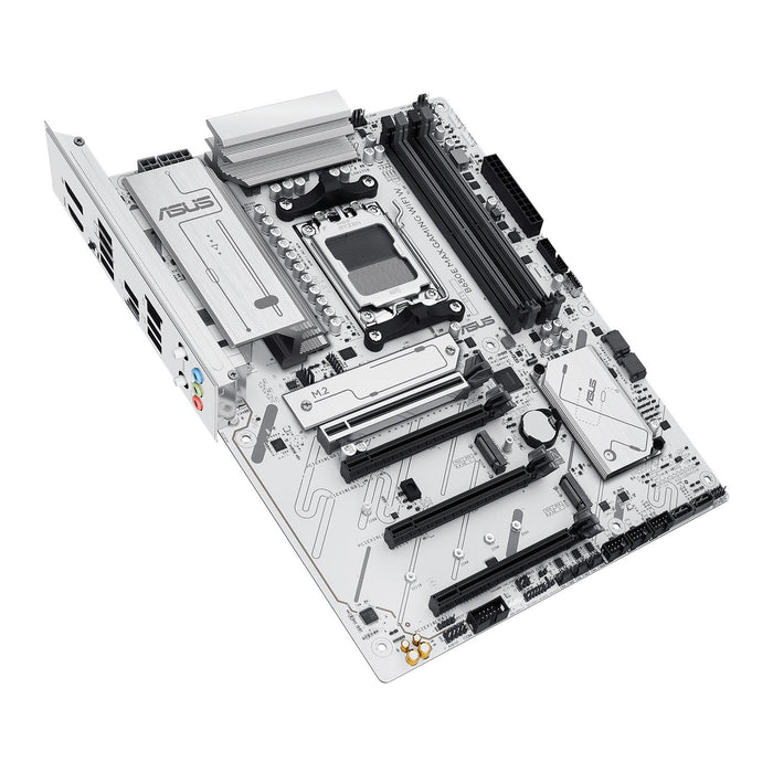 Asus B650E MAX Gaming WiFi W Motherboard, AMD AM5, ATX, DDR5, Wi-Fi 6E, PCIe5 White