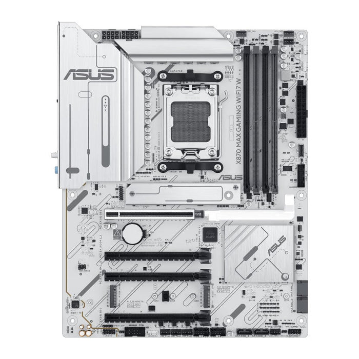 ASUS X870 Max Gaming WIFI 7 W AMD AM5 DDR5 PCIe 5.0 ATX Motherboard, White