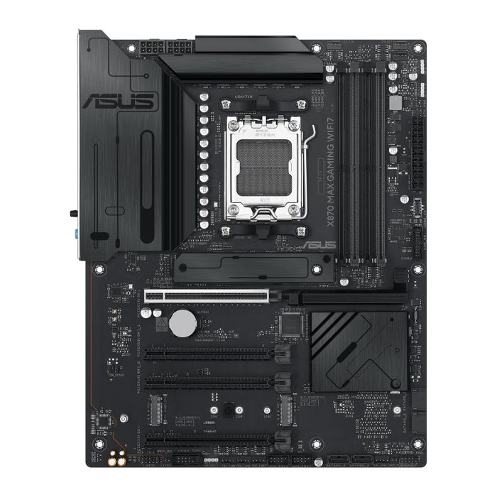 Asus X870 Max Gaming WiFi Motherboard, AMD AM5, ATX, DDR5, WiFi7 for AI & Editing