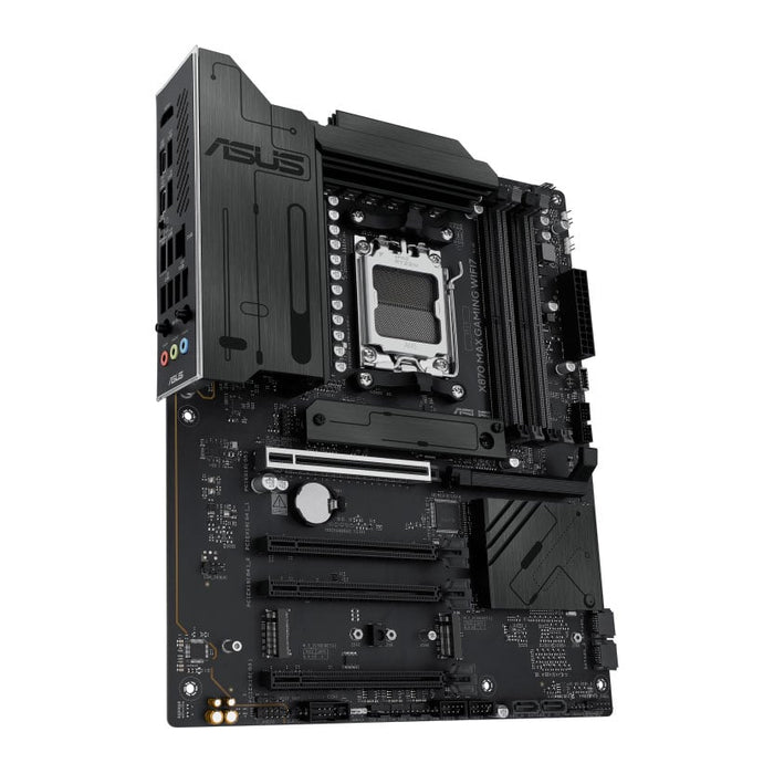 Asus X870 Max Gaming WiFi Motherboard, AMD AM5, ATX, DDR5, WiFi7 for AI & Editing