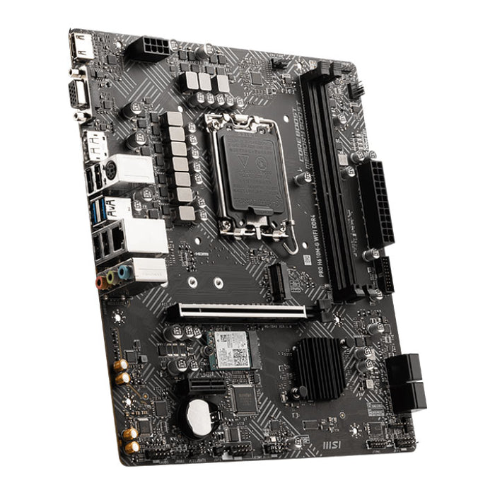 MSI PRO Intel H610M-G WiFi DDR4 Micro-ATX Gaming Motherboard, 1700