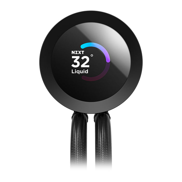 NZXT 240mm Kraken Plus ARGB Intel/AMD CPU Liquid Cooler with 1.54" LCD Black