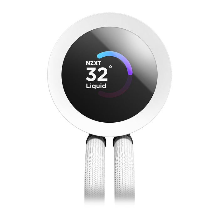 NZXT 360mm Kraken Plus RGB AIO CPU Liquid Cooler Intel/AMD with 1.54" LCD, 120mm Fans, White