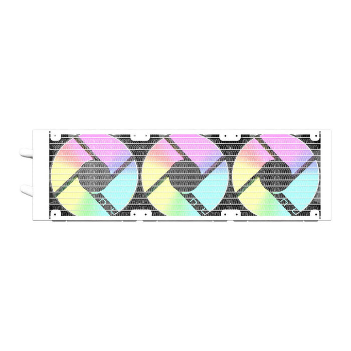 Vida TriFrost 360mm ARGB Liquid CPU Cooler, 3x ARGB PWM Fans, ARGB CPU Block, 300W TDP, White