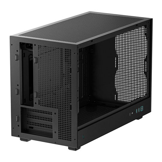 Deepcool CH260 PC Case Black Tempered Glass Micro ATX Mini-ITX Case, High Airflow