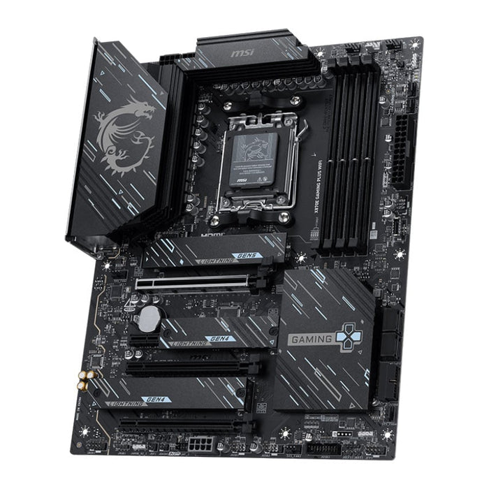 MSI X870E Gaming Plus WiFi ATX Motherboard, AMD AM5, DDR5, PCIe 5.0, WiFi 7, AMD EXPO