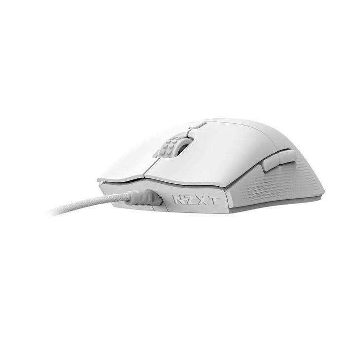 NZXT Lift 2 Symm Lightweight Symmetrical Wired Gaming Mouse, 26K DPI, White