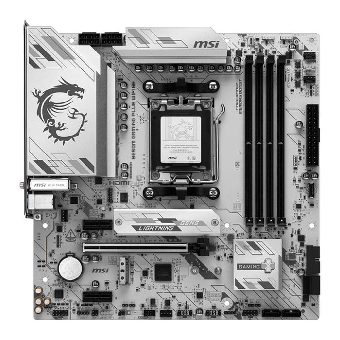 MSI B850M GAMING PLUS WiFi6E AM5 DDR5 PCIe 4.0 Micro ATX Motherboard AMD