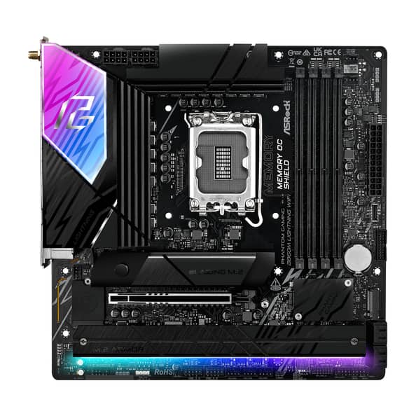 ASRock B860M Lightning WIFI Micro‑ATX Motherboard – LGA 1851, DDR5, PCIe 5.0