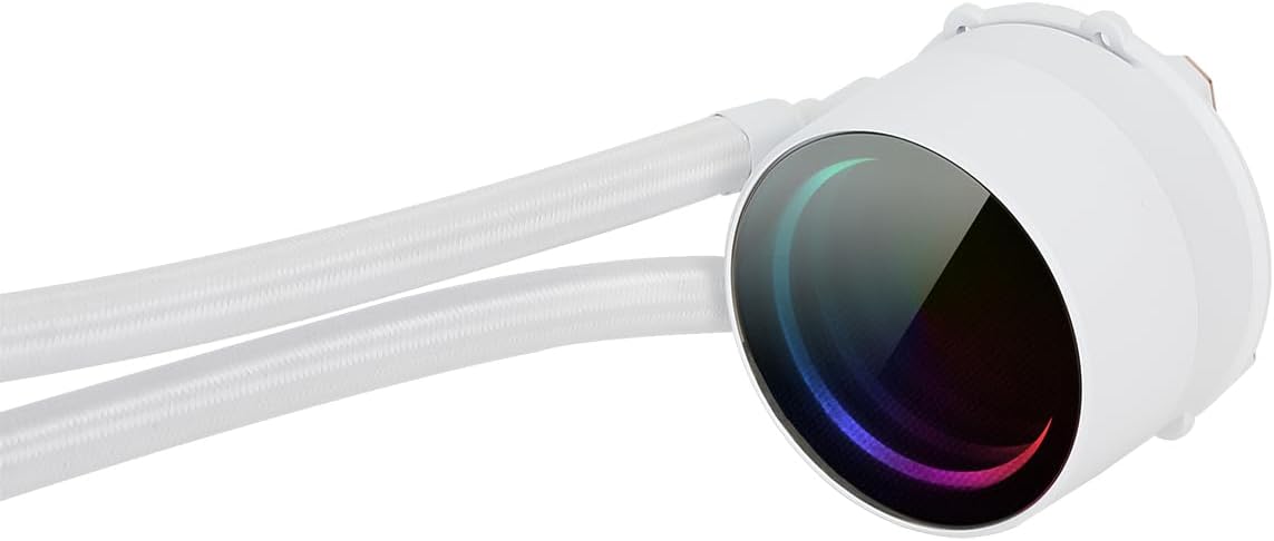 CiT Pro Glacier Infinity White AIO CPU Cooler, 240mm, ARGB, Copper Heatsink, Intel/AMD Combo