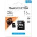 Team microSDHC UHS‑I 16GB flash memory card.